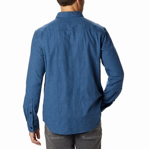 Columbia Cornell Woods™ Flannel Långärmad Tröja Herr Blå (ZCWIG7639)